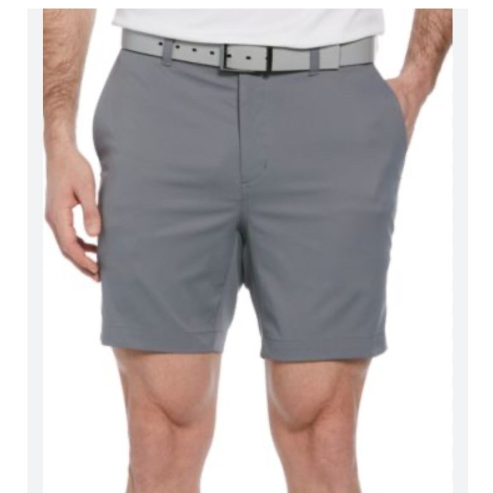 Pro Tour CoolPlay Golf Shorts Mens 38 Grey Excellent Flat Front Performance 9in‎